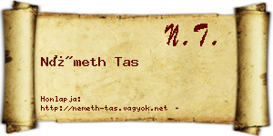 Németh Tas névjegykártya